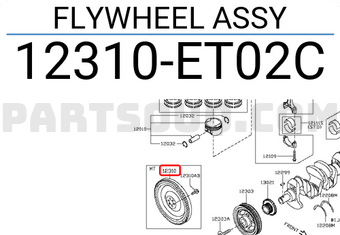 Bánh Đà 1.8 -Mt - Mr18de Nissan Livina Mã phụ tùng 12310ET02CC142