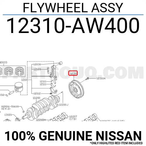 Bánh Đà Kép T30z - Yd22 Nissan X - trail Mã phụ tùng 12310AW400