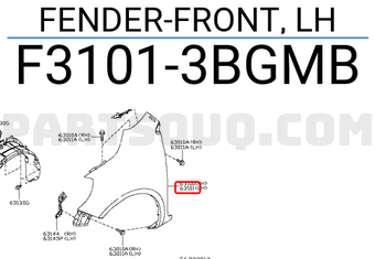 Tai Xe Trái Nissan Sunny OEM F31013BGMB