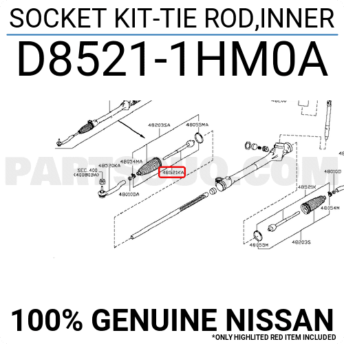 Rotuyn Lái Trong Nissan Sunny OEM D85211HM0A-OE