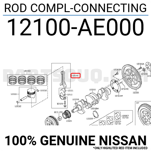 Tay Biên Nissan X - trail Mã phụ tùng 12100AE000