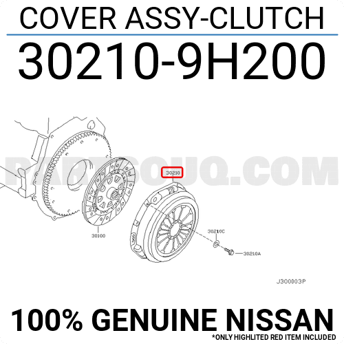 Bàn Ép Qr25 Nissan X - trail Mã phụ tùng 302109H200