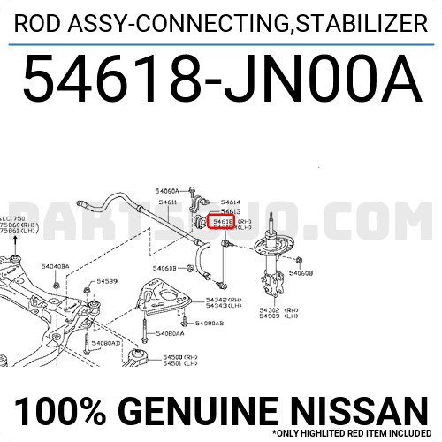 Rotuyn Cân Bằng Trước Phải Nissan X - trail OEM 54618JN00A