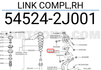 Càng A - R Nissan Livina Mã phụ tùng 54500ED50A