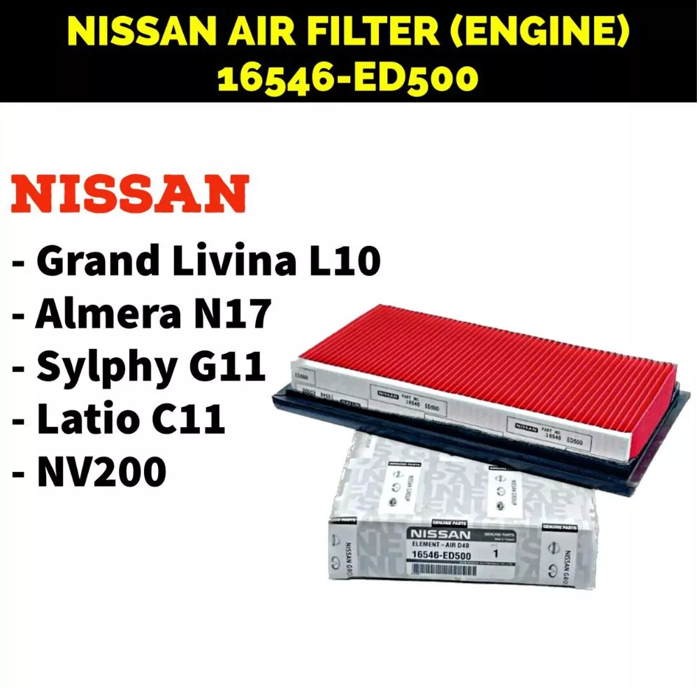 Lọc Gió Động Cơ Nissan Livina Mã phụ tùng 16546ED500