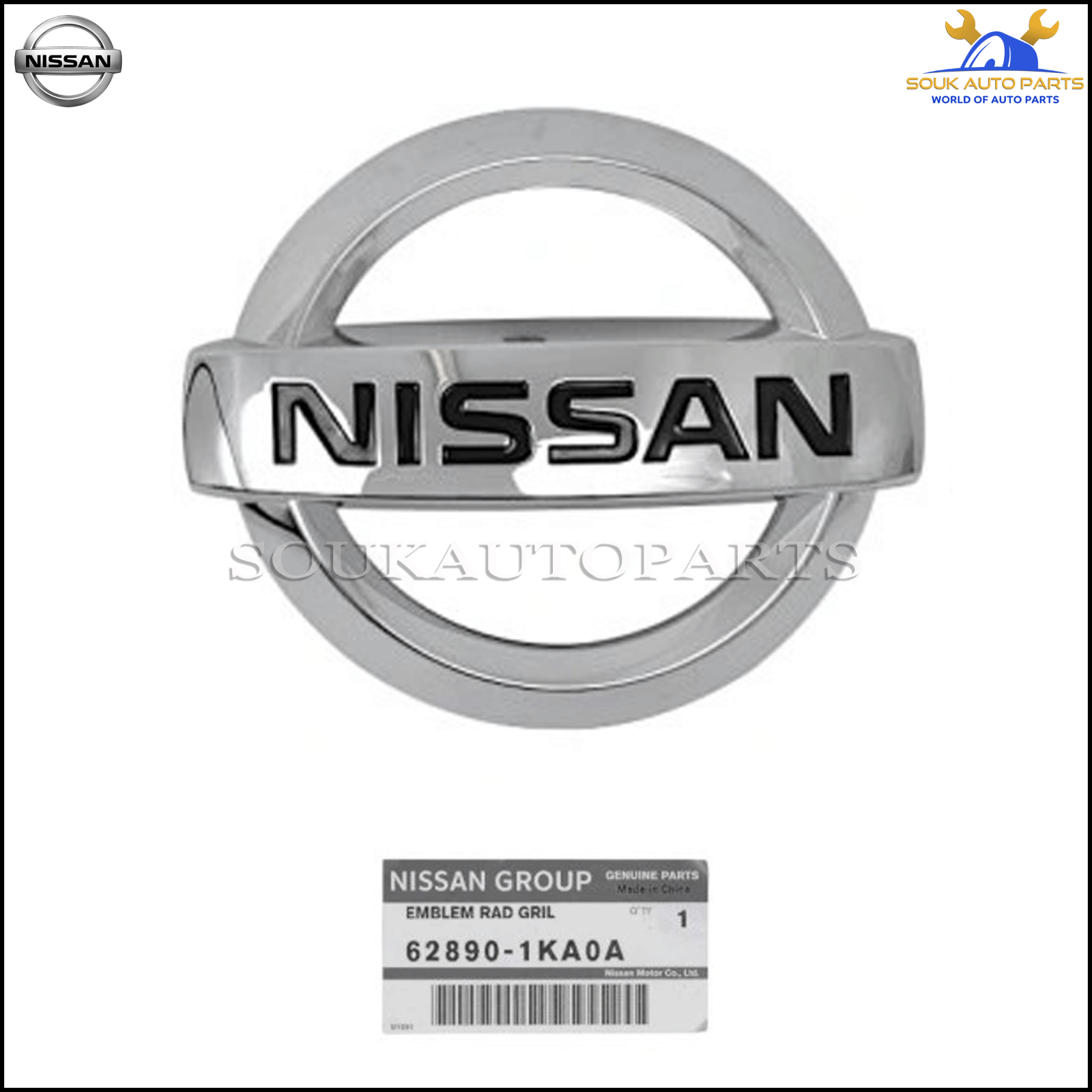 Logo Ca Lăng Nissan Sunny Mã phụ tùng 628901KA0A