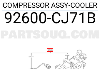 Lốc Điều Hòa Nissan Livina OEM 92600CJ70C-OE
