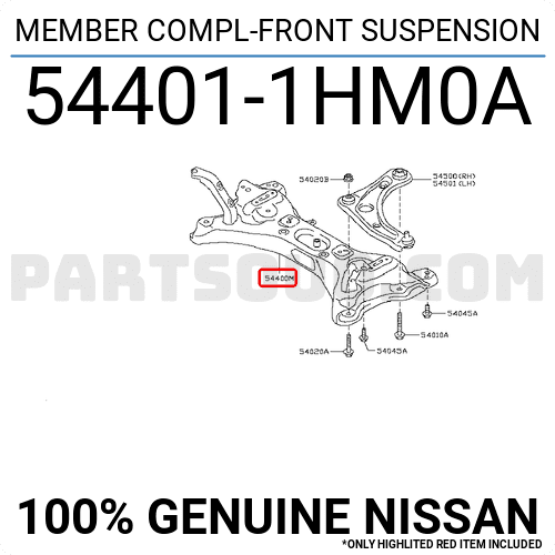 Giá Đỡ Động Cơ Nissan Sunny Mã phụ tùng 544011HM0A