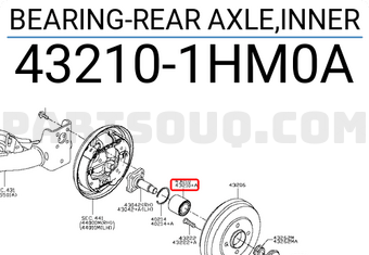 Bi May Ơ Sau Nissan Sunny Mã phụ tùng 432101HM0A
