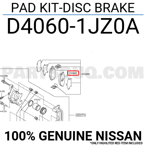 Má Phanh Sau Nissan X - trail Mã phụ tùng D4060JA00A