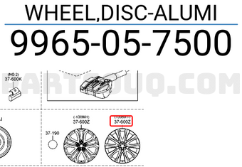 Lazang 20'' Mazda CX-9 Mã phụ tùng 9965057500