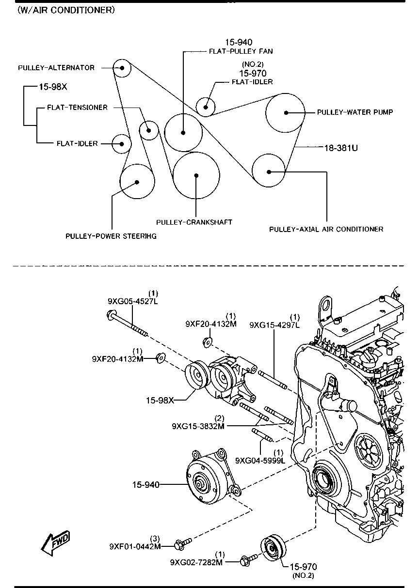 Cụm Tăng Tổng Mazda BT-50 Mã phụ tùng uh0115980a