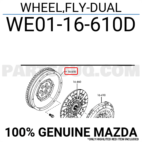 Bánh Đà Mt Mazda BT-50 Mã phụ tùng WE0116610D