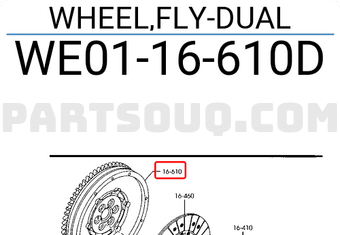 Bánh Đà Mt Mazda BT-50 Mã phụ tùng WE0116610D
