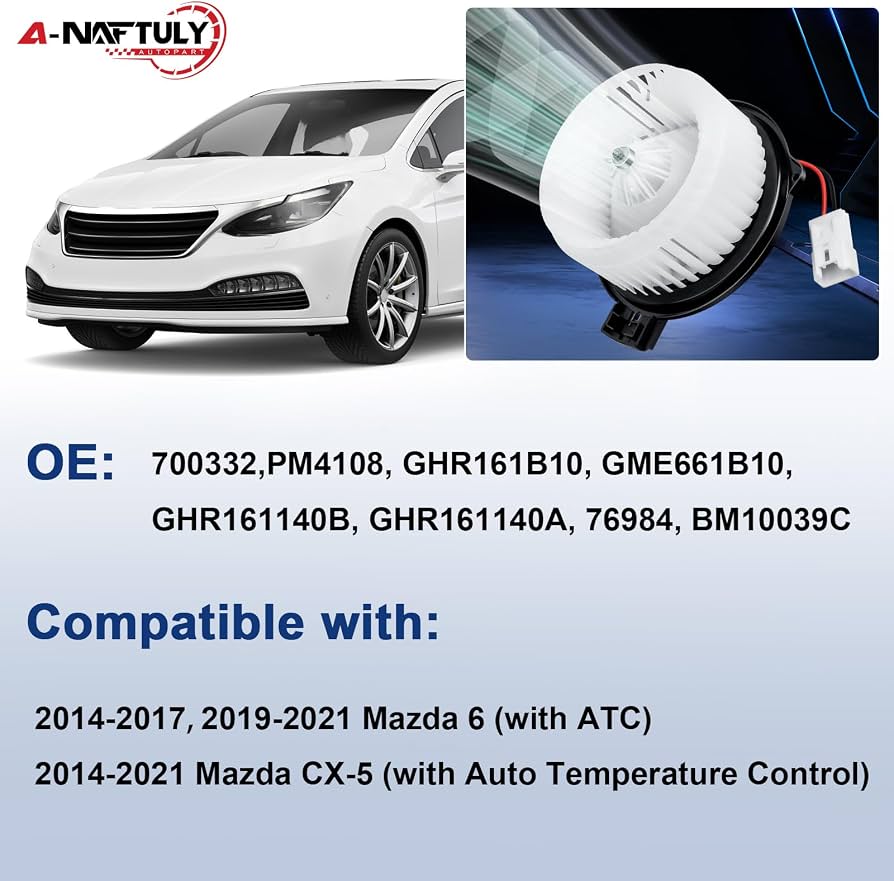 Quạt Gió Điều Hòa Trong Xe Mazda Mazda 6 Mã phụ tùng GHR161B10