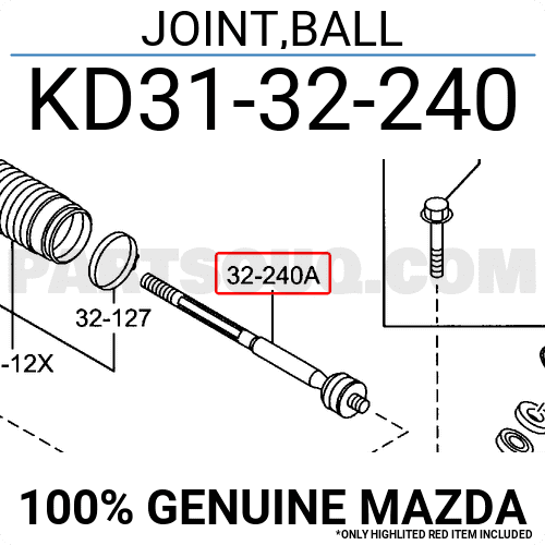 Rotuyn Lái Trong Mazda CX-5 Mã phụ tùng KD3132240