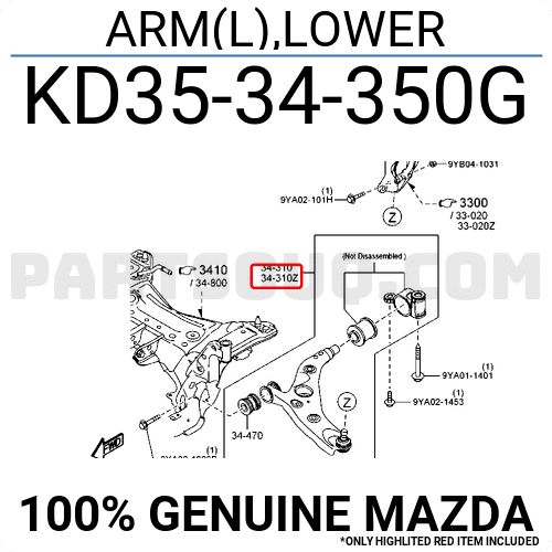 Càng A Trước - L Mazda Mazda 6 OEM KD3534350G