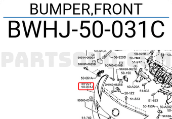 Cản Trước Mazda Mazda 3 Mã phụ tùng BWHJ50031C