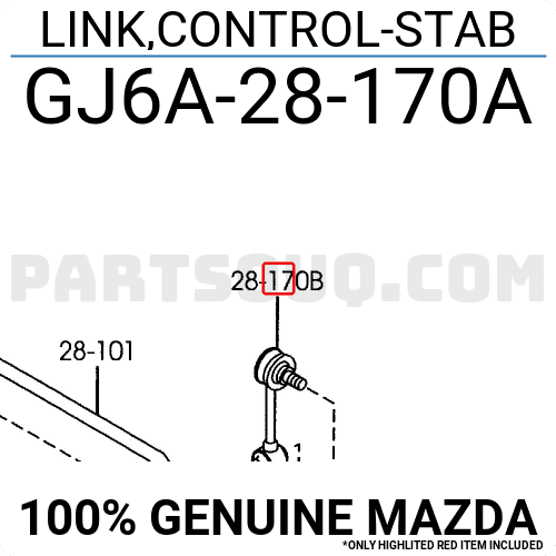 Rotuyn Cân Bằng Sau Mazda Mazda 6 Mã phụ tùng GJ6A28170A