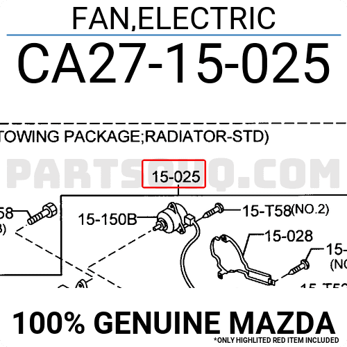 Quạt Gió Động Cơ Mazda CX-9 Mã phụ tùng CA2715025