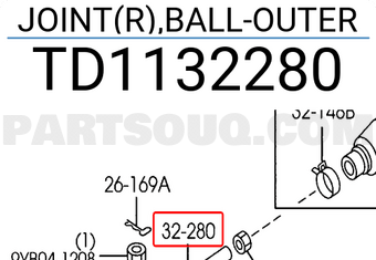 Rotuyn Lái Ngoài Phải Mazda CX-9 OEM TD1132280