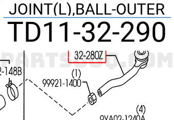 Rotuyn Lái Ngoài Trái Mazda CX-9 OEM TD1132290