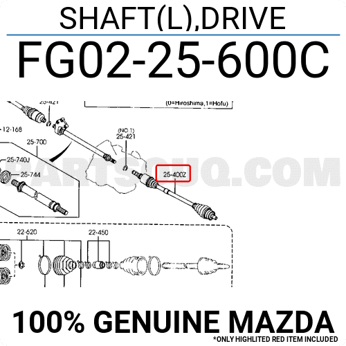 Láp Ngoài 36X22x52.2 Mazda Mazda 3 Mã phụ tùng FG0225600C