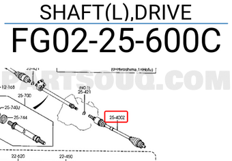 Láp Ngoài 36X22x52.2 Mazda Mazda 3 Mã phụ tùng FG0225600C