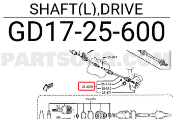 Láp Ngoài 28X30x56 Mazda 626 Mã phụ tùng GD1725600A