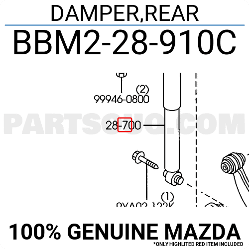Cao Su Tăm Bông Mazda Mazda 3 OEM BBM228910D