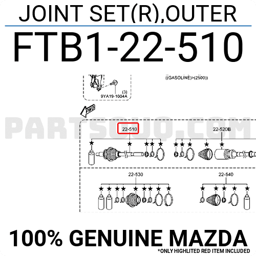 Láp Ngoài 31X24x58.9 Mazda CX-5 Mã phụ tùng FTB122510