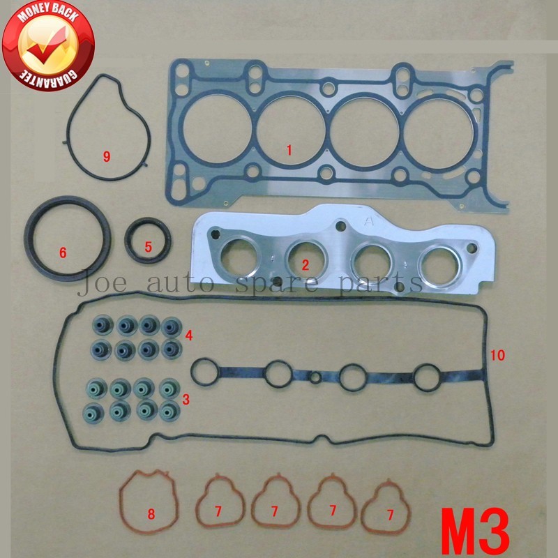 Gioăng Đại Tu 1.6L - 3Bk Mazda Mazda 3 Mã phụ tùng 8LA410271