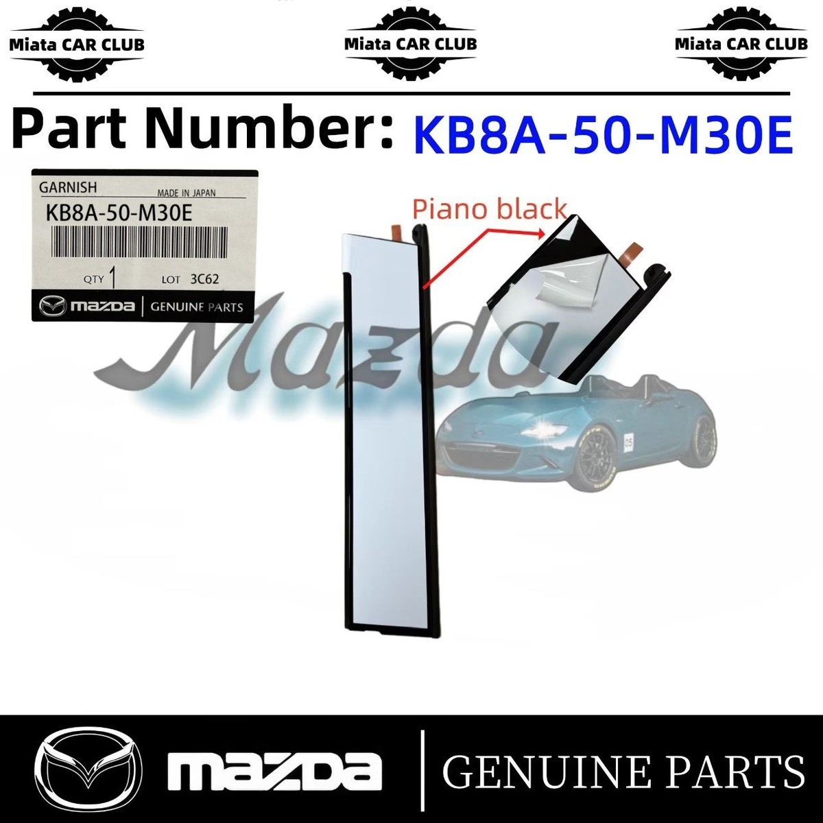 Chụp Nắp Rửa Đèn Pha Phải Mazda CX-5 Mã phụ tùng kt01518g1