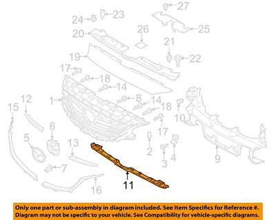 Nhựa Đỡ Cản Trước Phía Dưới Cản Mazda Mazda 6 Mã phụ tùng GHP9500K1B