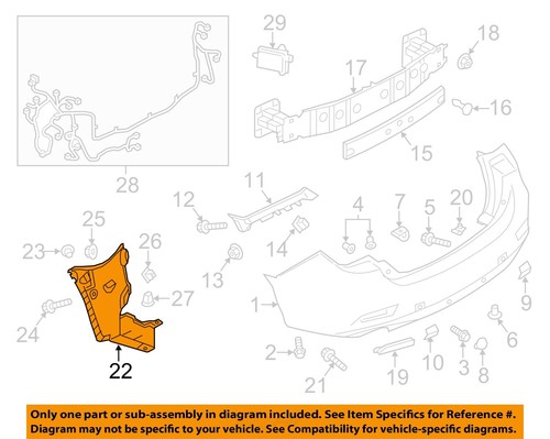 Chắn Bùn Lòng Dè Miếng Sau Phải Mazda Mazda 6 Mã phụ tùng GHP950340A