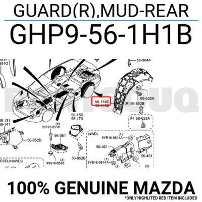 Giá Bắt May Ơ Sau Trái Mazda Mazda 6 Mã phụ tùng GHP92612XB