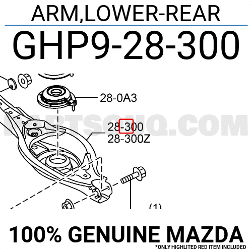 Càng A Dưới Sau Phải Mazda Mazda 6 Mã phụ tùng GHP928300