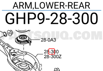 Càng A Dưới Sau Phải Mazda Mazda 6 Mã phụ tùng GHP928300