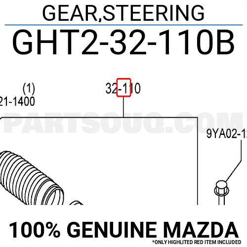 Thước Lái Mazda Mazda 6 Mã phụ tùng GHT232110B