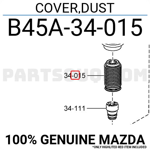 Chụp Bụi Giảm Xóc Trước Mazda CX-5 Mã phụ tùng B45A34015