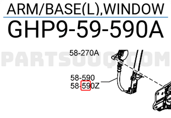 Compa Nâng Hạ Kính Cánh Cửa Trước Trái Mazda Mazda 6 Mã phụ tùng GHP959590A
