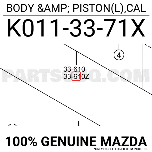 Cụm Đùm Phanh Trước Trái Mazda CX-5 Mã phụ tùng K0113371X