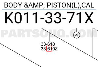 Cụm Đùm Phanh Trước Trái Mazda CX-5 Mã phụ tùng K0113371X