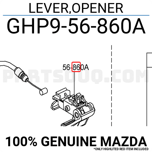 Tay Giật Mở Lắp Bình Xăng Mazda Mazda 2 Mã phụ tùng GHP956860A