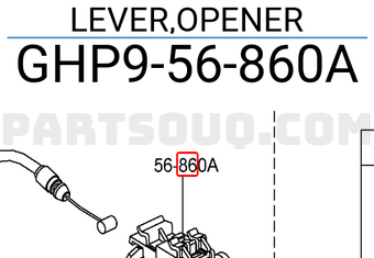 Tay Giật Mở Lắp Bình Xăng Mazda Mazda 2 Mã phụ tùng GHP956860A