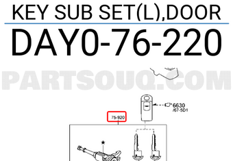 Ổ Khóa Ngậm Cánh Cửa Trước Trái Mazda Mazda 2 Mã phụ tùng DAY076220