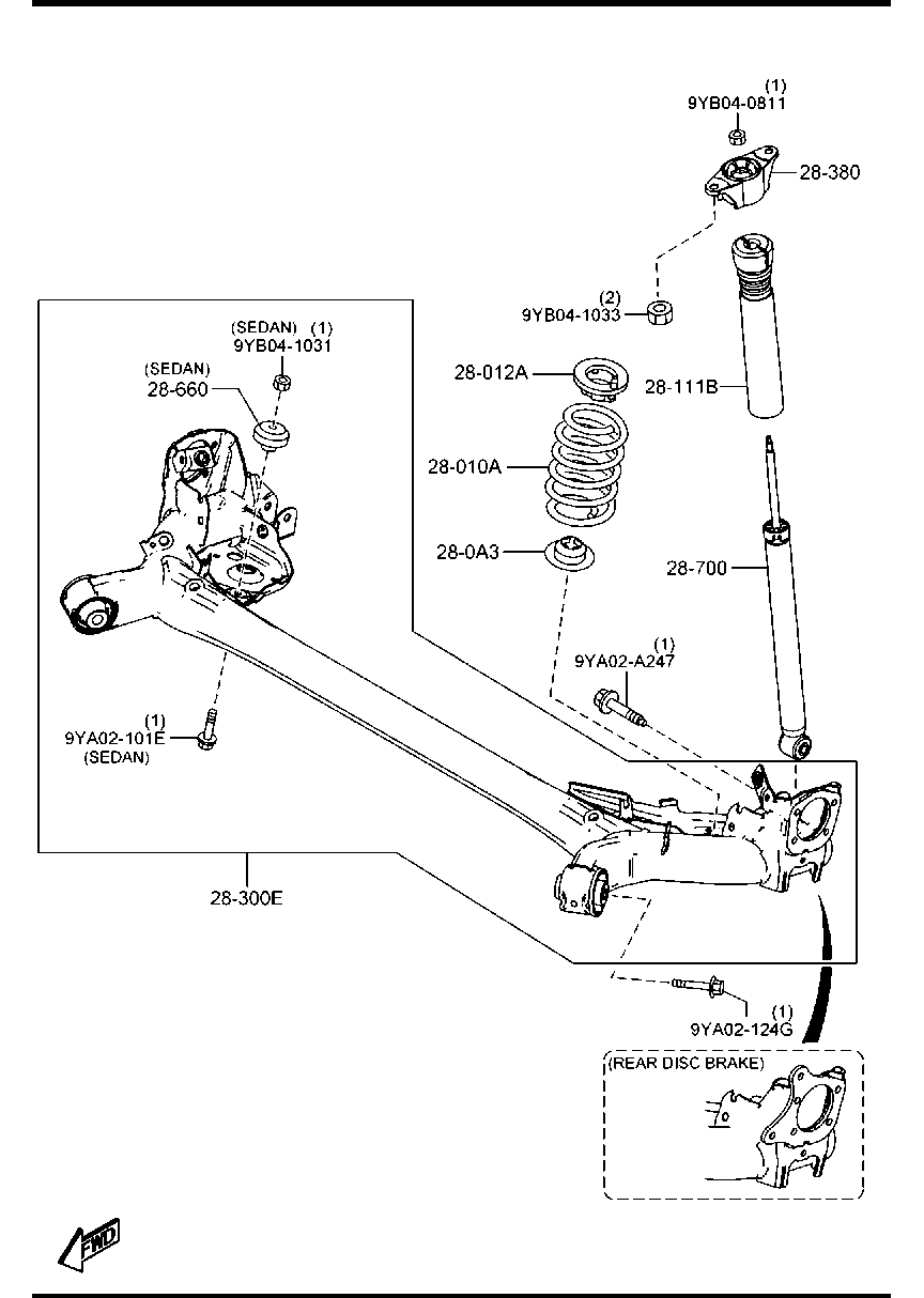 Lò Xo Giảm Xóc Sau Mazda Mazda 2 Mã phụ tùng DB1L28011C