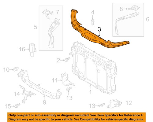 Ốp Sắt Trên Khung Xương Két Nước Mazda CX-5 Mã phụ tùng kd5353150d