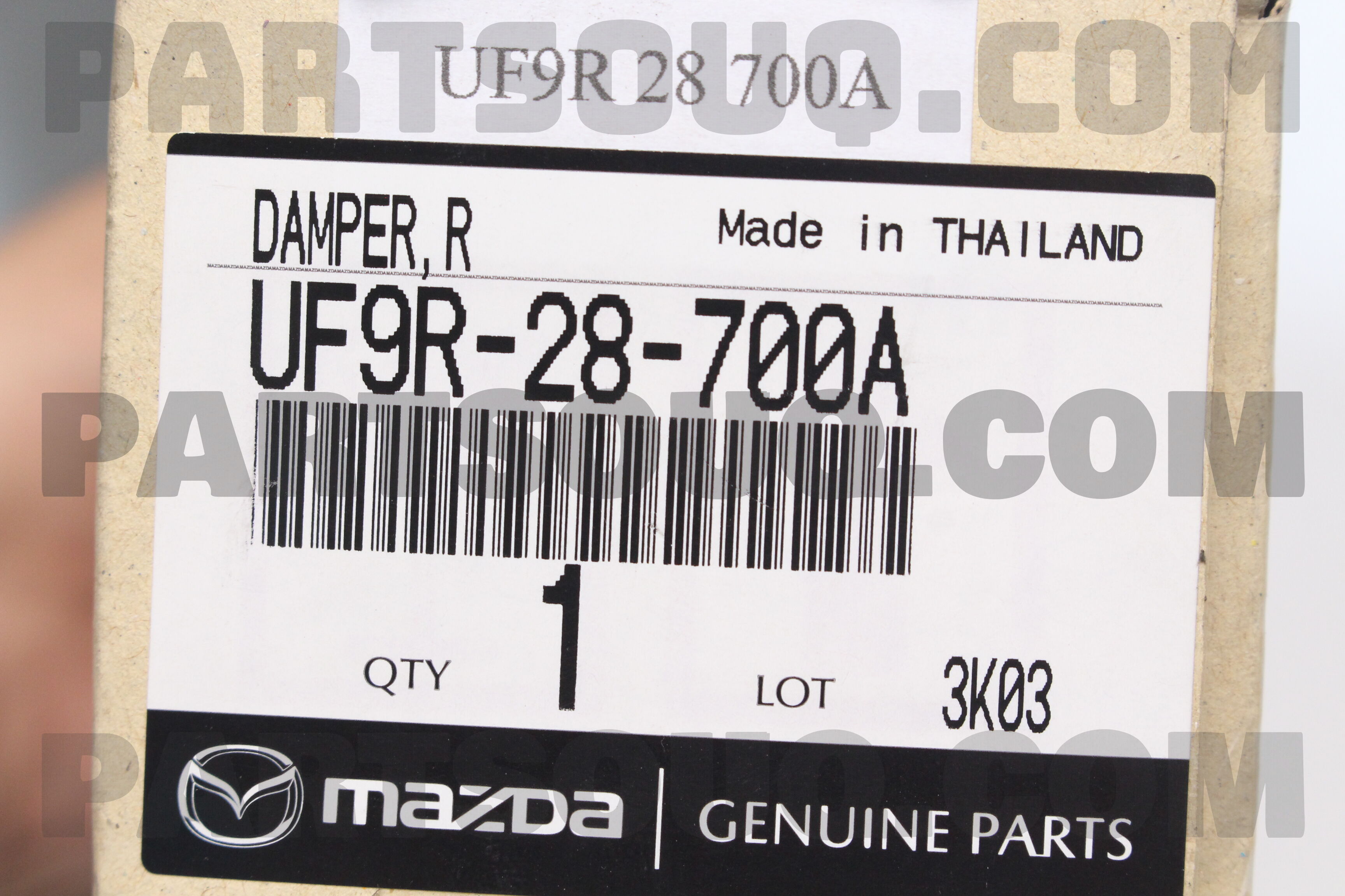 Giảm Xóc Sau Mazda BT-50 Mã phụ tùng UF9R28700A