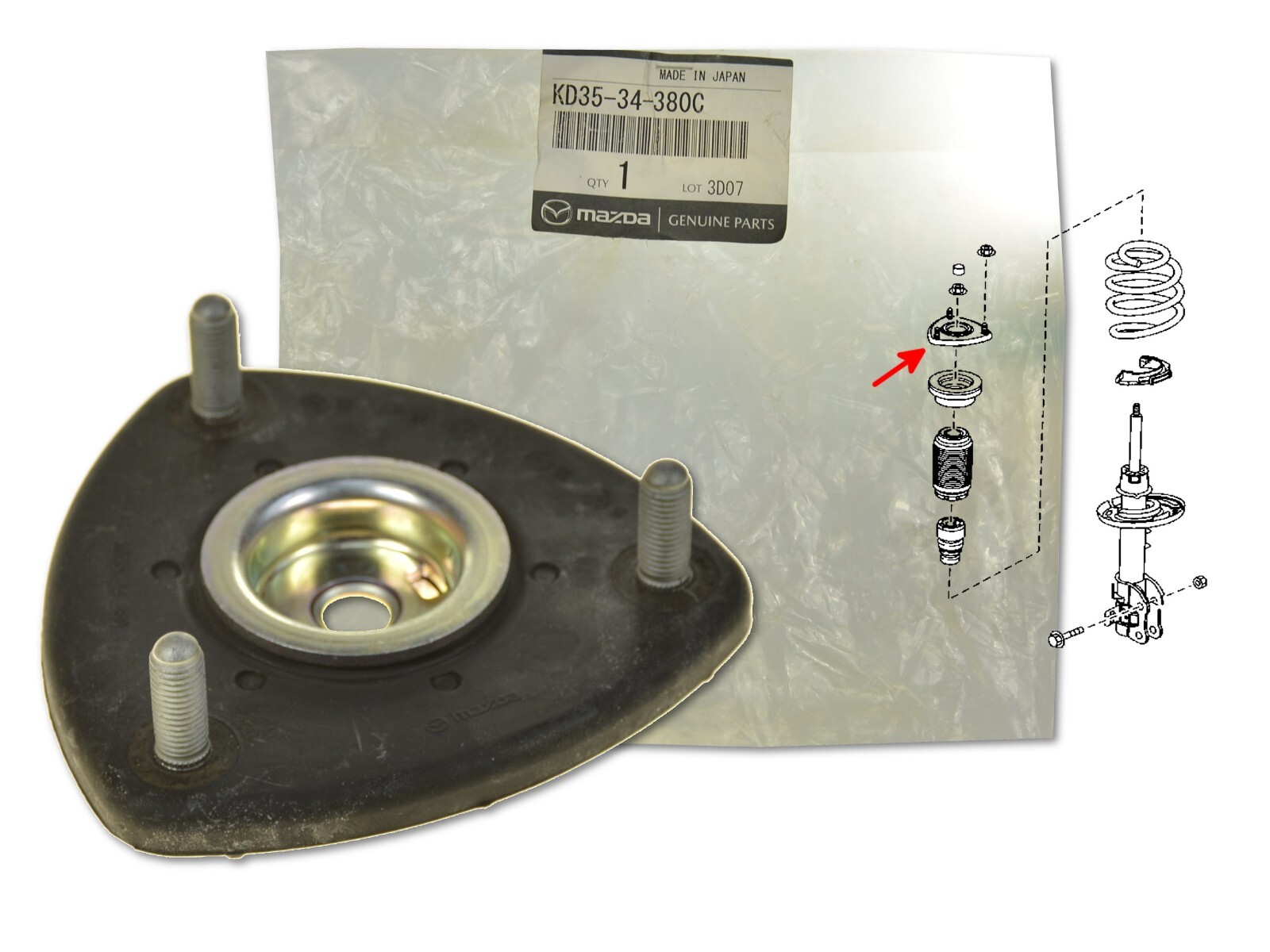Bát Bèo Giảm Xóc Trước Mazda Mazda 6 Mã phụ tùng KD3534380C
